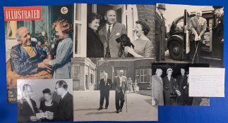 Illustrated magazine 3 May 1958 featuring Matt Busby on the front cover in Munich Hospital talking