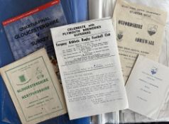 1954-2000 English County Championship Quarter-Final Rugby Programmes (18): Good spread, plus