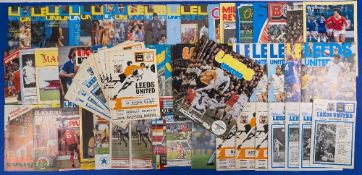 1971-1983 Leeds United Home and Away Football Programmes, to include League and Cup fixtures 1970/71