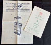 1962 British and I Lions in S Africa 3rd Test Rugby Programmes (2): Both the official 4pp official