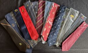 Colourful Wide Selection of Rugby National Neckties, Many Unworn (15): From a top international