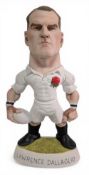 Lawrence Dallaglio w/RWC 2003 Grogg Rugby Figure by Richard Hughes: The Grogg Shop were able in 2015