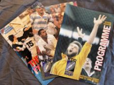 1987 Inaugural RWC Set of Rugby Programmes (3): The three large colourful issues from this first