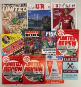 Collection of Manchester United multi signed football programmes 1968-2018, with noted signatures of