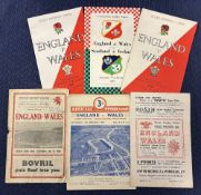 1949 to 1959 England and Wales Rugby Programmes (6): From Cardiff or Twickers 1949, 52 (Wales