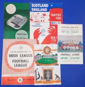 Inter League Football programmes: with Irish interest, Irish League v Football League 28th Oct 1964,