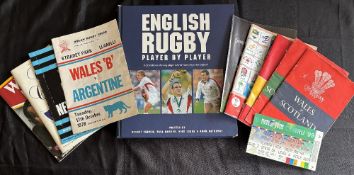 Mostly Welsh Rugby Memorabilia (9+): Wales v Scotland 1956, v S Africa 1960, v Australia 1984 and