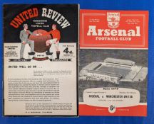 1957/58 Arsenal v Manchester United Division 1 match programme 1st February 1958 (famous 4-5