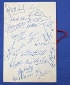 1951 Football Association of Wales 75th Anniversary Banquet Menu Card with #18 signatures to back