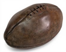 Period leather stitched Invincible Rugby Ball - Armstrong & Co Newcastle on Tyne