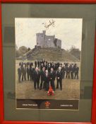 1996 Wales Rugby Squad for Australia Framed Signed Colour Photograph: Large mf&g, overall 18” x