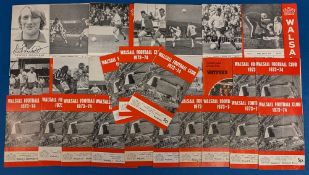1973-1978 Walsall Home Football Programmes, league, testimonial and cup (28)