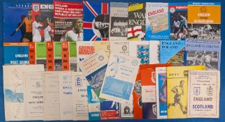 1954-1991 England Schoolboys International Football Programmes U23, U21, Young England, B