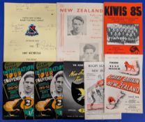 New Zealand & Papua New Guinea Rugby Programmes Booklets: two international tour souvenirs 1951-