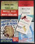 1966 British and I Lions in NZ Rugby Programmes (6): v Southland, Taranaki, Bay of Plenty, N