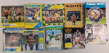 1980-1985 West Bromwich Albion Home & Away Football Programmes: to cover Cup and League fixtures,