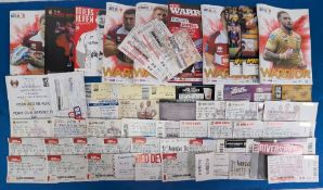 2010-2019 Rubby League International and Wigan related ticket and programmes, league tickets 2010