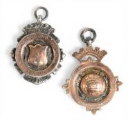 1921-22 Northampton Town Football League Winners Junior Section Silver Fob Medal: Hallmarked medal