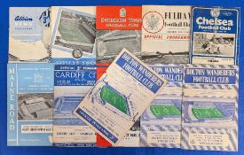1950s-1960s Football Programmes, WBA v Arsenal 21st Feb 1959, Cardiff City v Swansea 7th Nov 1959,