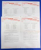 Manchester United 1979/80 home reserve programmes Nottingham Forest, Aston Villa, Everton, Sheffield