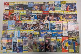 1981-1985 Everton Football Home & Away Programmes, a comprehensive collection League and Cup 1980-81