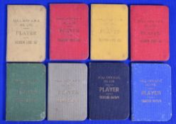 Ian McKechnie (1941-2015) (Hull City AFC) 1966-1974 Season Player Pass Booklets (8) in coloured