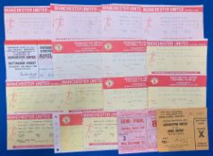 TICKETS: Selection of Manchester United match tickets homes v 1987/88 Derby County, Luton Town,