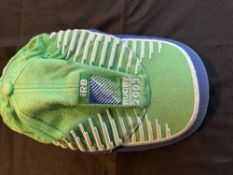 2003 RWC Rugby Baseball Cap from the Tournament in Australia: Soft-feel green, blue and white cap in