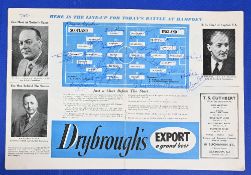 Autographed 1958 Bobby Charlton international debut match programme Scotland v England April 1958 at