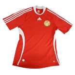 Hungary Home Football Shirt in red, short sleeve, Adidas, size S