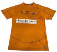 2011 Matt Murray Testimonial Year Wolves Wolverhampton Wanderers Football Shirt, short sleeve No. 6,