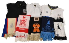 3x AFC Telford Polo Shirts, staff members shirts S, M and XL in fair used condition, plus a