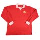 Iconic 1970s styled Manchester United Football No.7 Shirt, all cotton shirt, long sleeve with a - Image 1 of 2