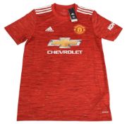 2020/21 Manchester United FC Home Football Shirt Size Medium Adidas Red BNWT