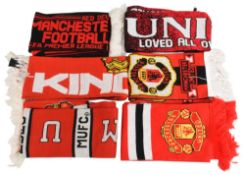 Six Manchester United Football Scarves, Champions 1994, Eric King, Pride of The North, Loved All