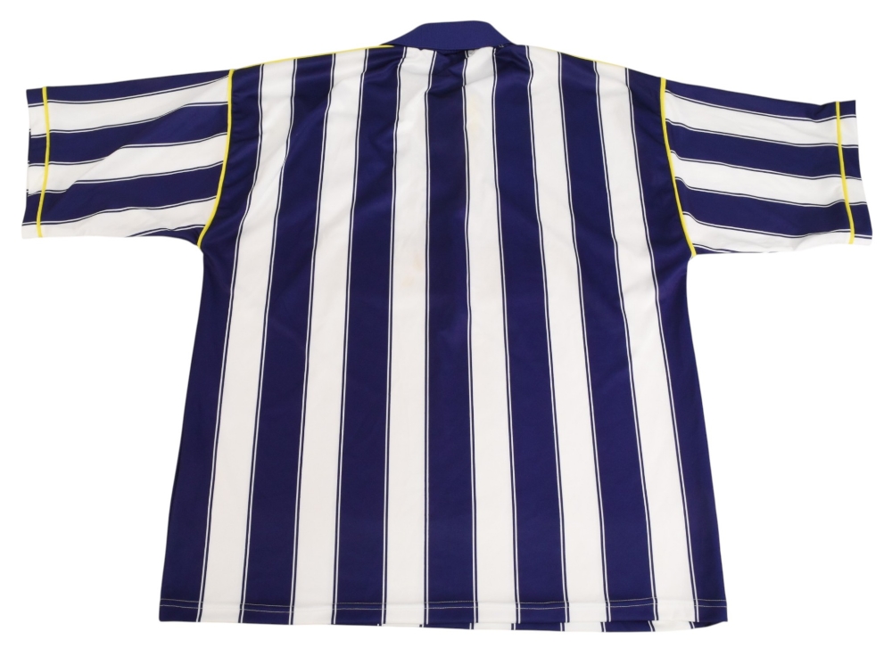 1995/96 West Bromwich Albion FC Home Football Shirt Size XL Patrick Blue/White VGC with some small - Image 2 of 3