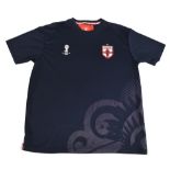 England FC T-Shirt Euro 2014 Size XL FIFA Blue VGC