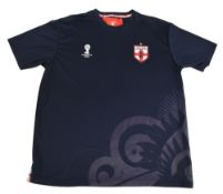 England FC T-Shirt Euro 2014 Size XL FIFA Blue VGC