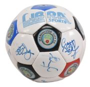 1990s Manchester City Multi Signed Libra Sports size 5 Football, with noted signatures of Keith