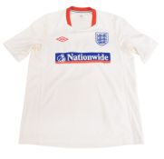 2010/11 England FC Football Training Shirt Size Medium Umbro White VGC