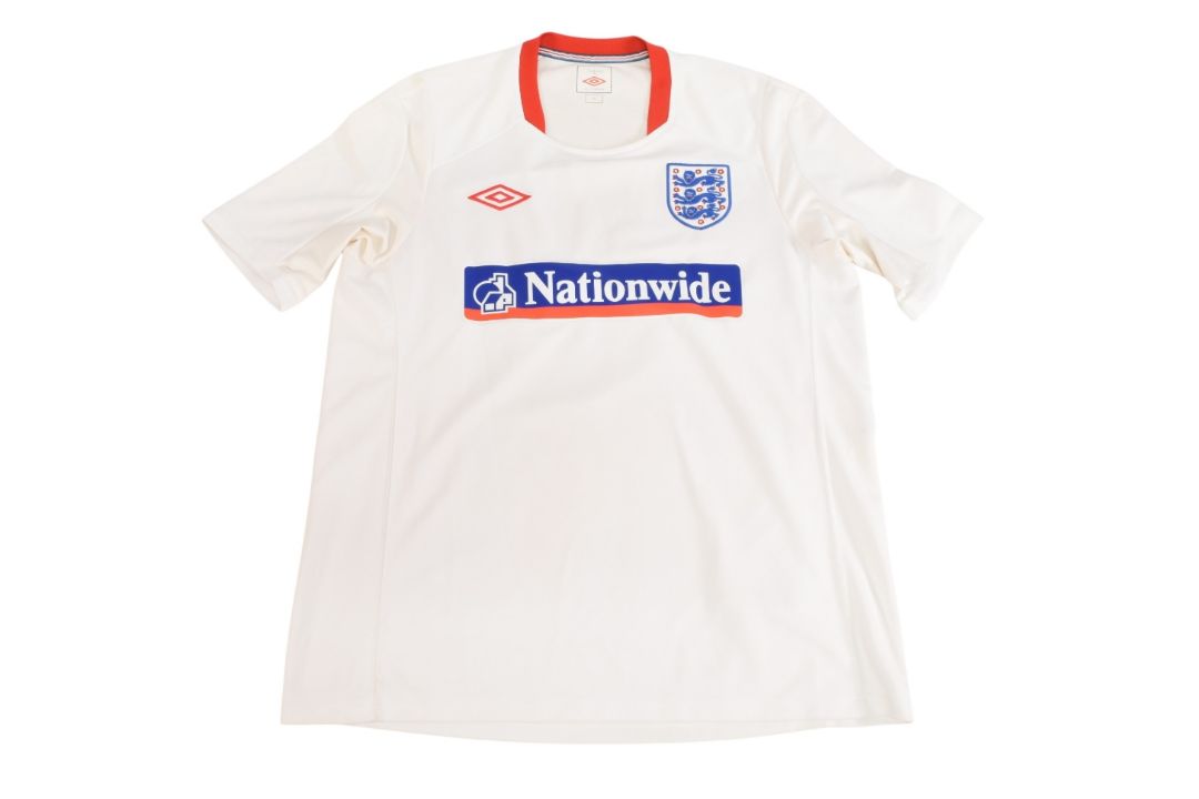 2010/11 England FC Football Training Shirt Size Medium Umbro White VGC - Image 1 of 3