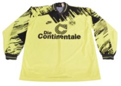 1993/94 Borussia Dortmund FC Home Football Shirt Size XL Nike. Long sleeves VGC