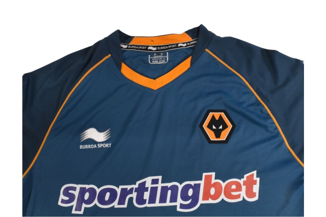 2012/13 Wolverhampton Wanderers FC Match worn Away Football Shirt #24 Size Large Burrda Sport VGC - Image 3 of 3