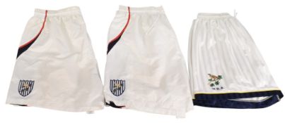 West Bromwich Albion Football Club Shorts 2003/04 – two pairs both Size XL and 1995-96 Size 38. Good