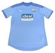 2020/21 West Bromwich Albion FC Football Training Shirt Size Large Puma Light Blue VGC
