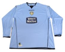 2004/05 Leeds United FC 3rd Football Shirt Size Large Diadora Blue VGC