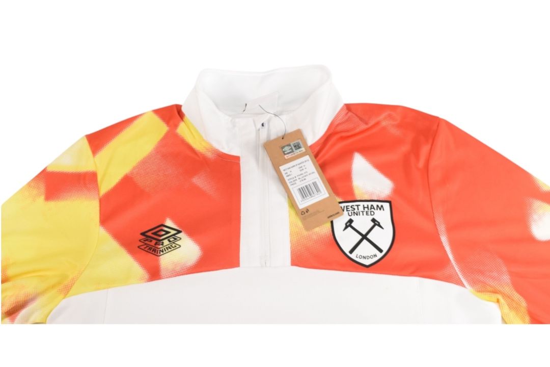 2022/23 West Ham United FC Jacket Long Sleeves Size Medium Umbro White BNWT - Image 3 of 3