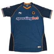 2012/13 Wolverhampton Wanderers FC Match worn Away Football Shirt #22 Size Large Burrda Sport VGC