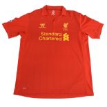 2012/13 Liverpool FC Home Football Shirt #3 Size XL Warrior Red VGC