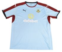 2016/17 Burnley FC Away Football Shirt Size XL Puma Light Blue VGC